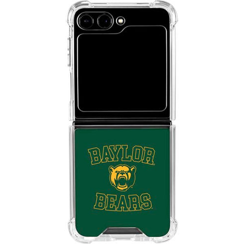 Baylor University Bears Mascot Galaxy Z Flip6 Clear Case